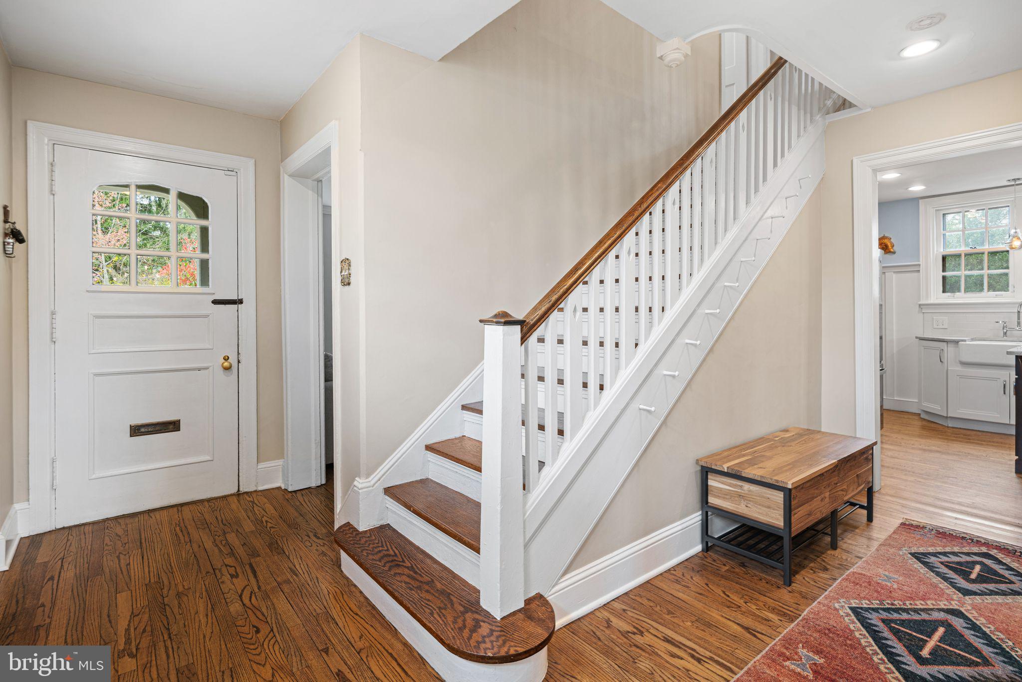 721 Rugby Road Bryn Mawr, PA 19010 - Photo 16 of 38 a view of entryway and hall with wooden floor