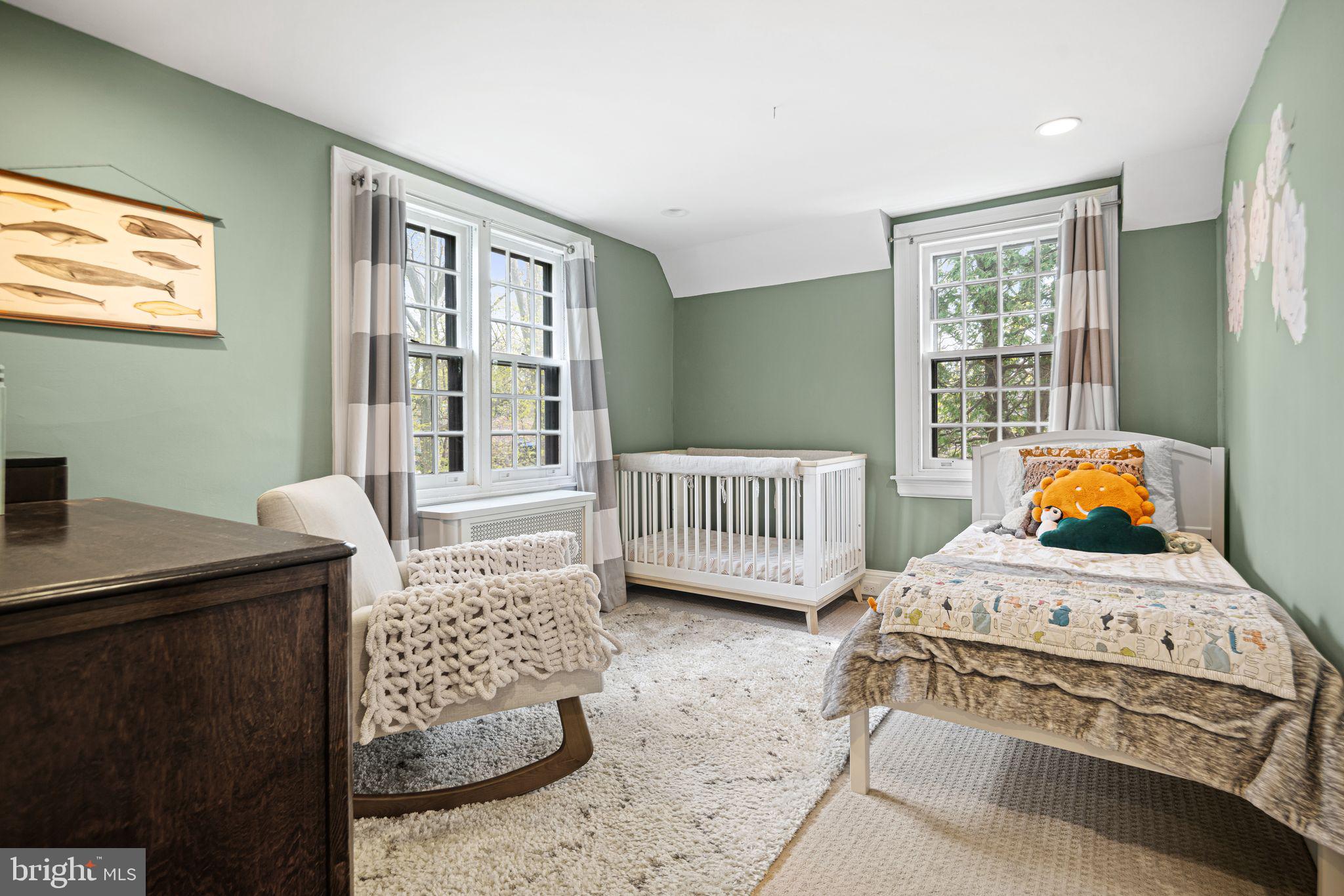721 Rugby Road Bryn Mawr, PA 19010 - Photo 23 of 38 a bedroom with a bed and a window
