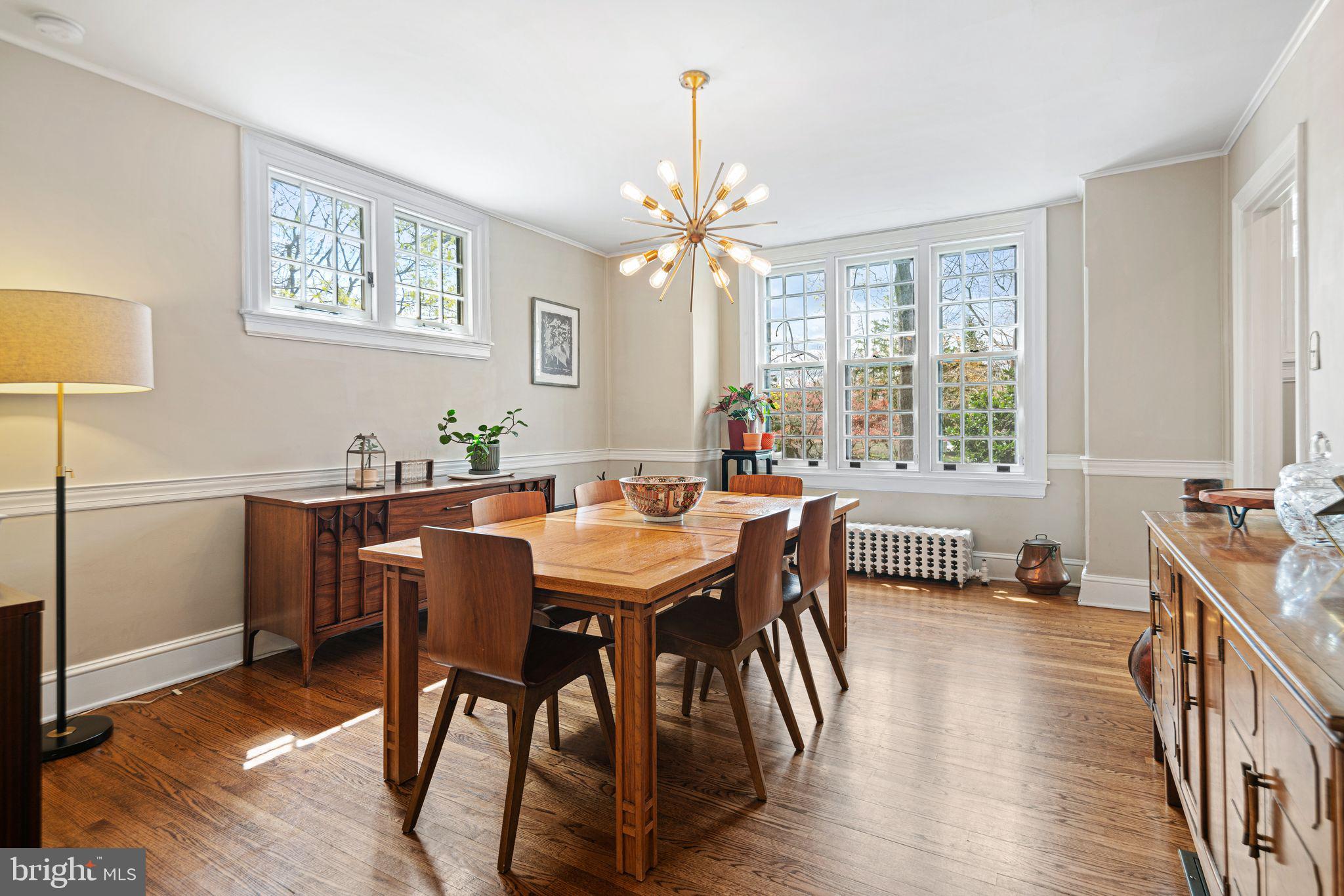 721 Rugby Road Bryn Mawr, PA 19010 - Photo 7 of 38 a view of a a dining room with furniture window and wooden floor