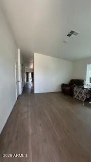 a view of a livingroom with furniture
