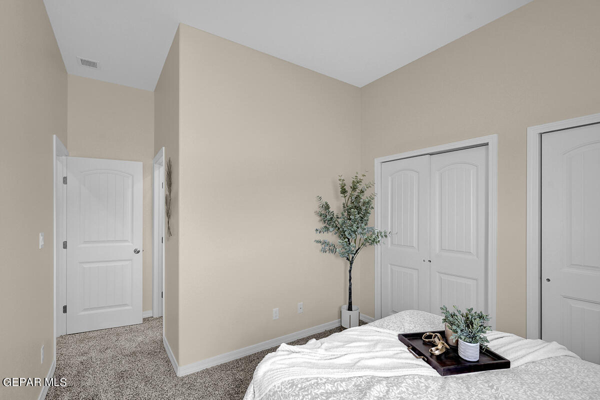 7625 Enchanted Ridge Drive El Paso, TX 79911 - Photo 42 of 57 a bedroom with a bed and a potted plant