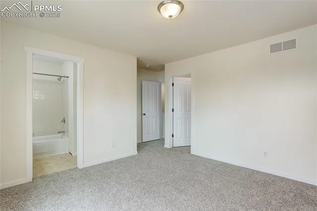 a view of an empty room