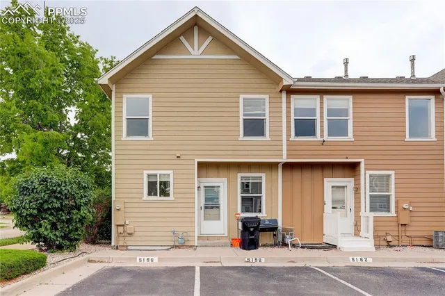 a front view of a house