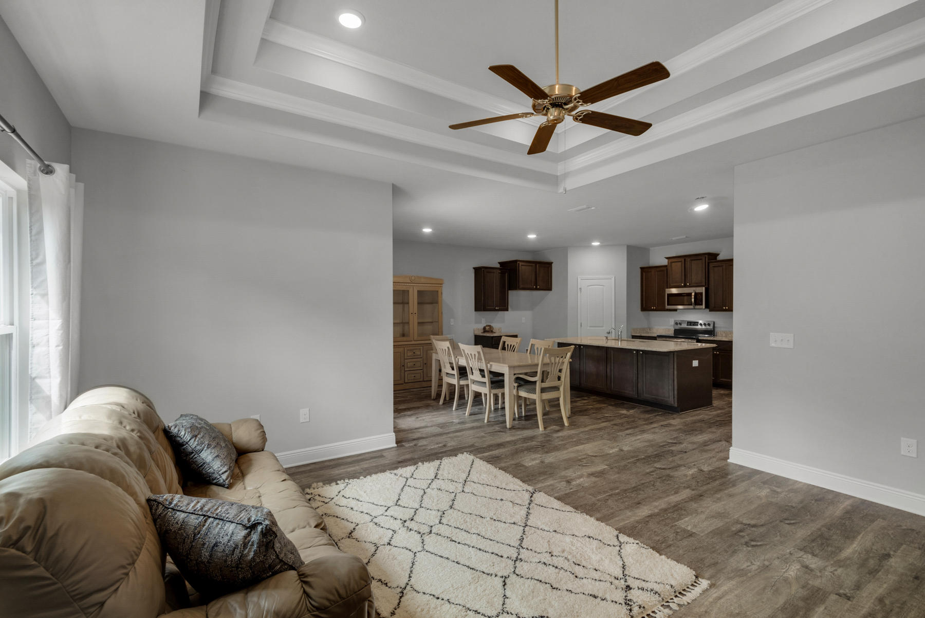 214 Southern Pines Road Santa Rosa Beach, FL 32459 - Photo 16 of 27 a living room with furniture and kitchen view