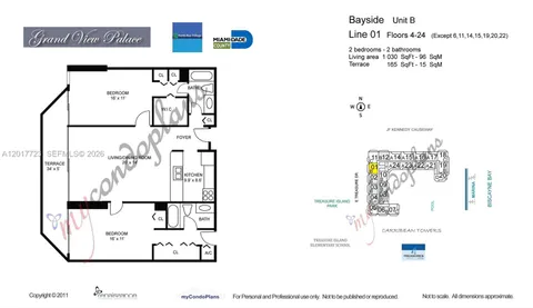$395,000 | 7601 East Treasure Drive, Unit 2001, North Bay Village, FL 33141
