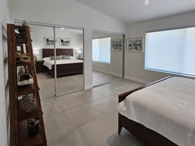 a view of a swimming pool and outdoor space