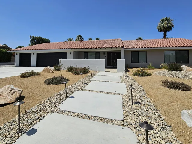 a front view of a house