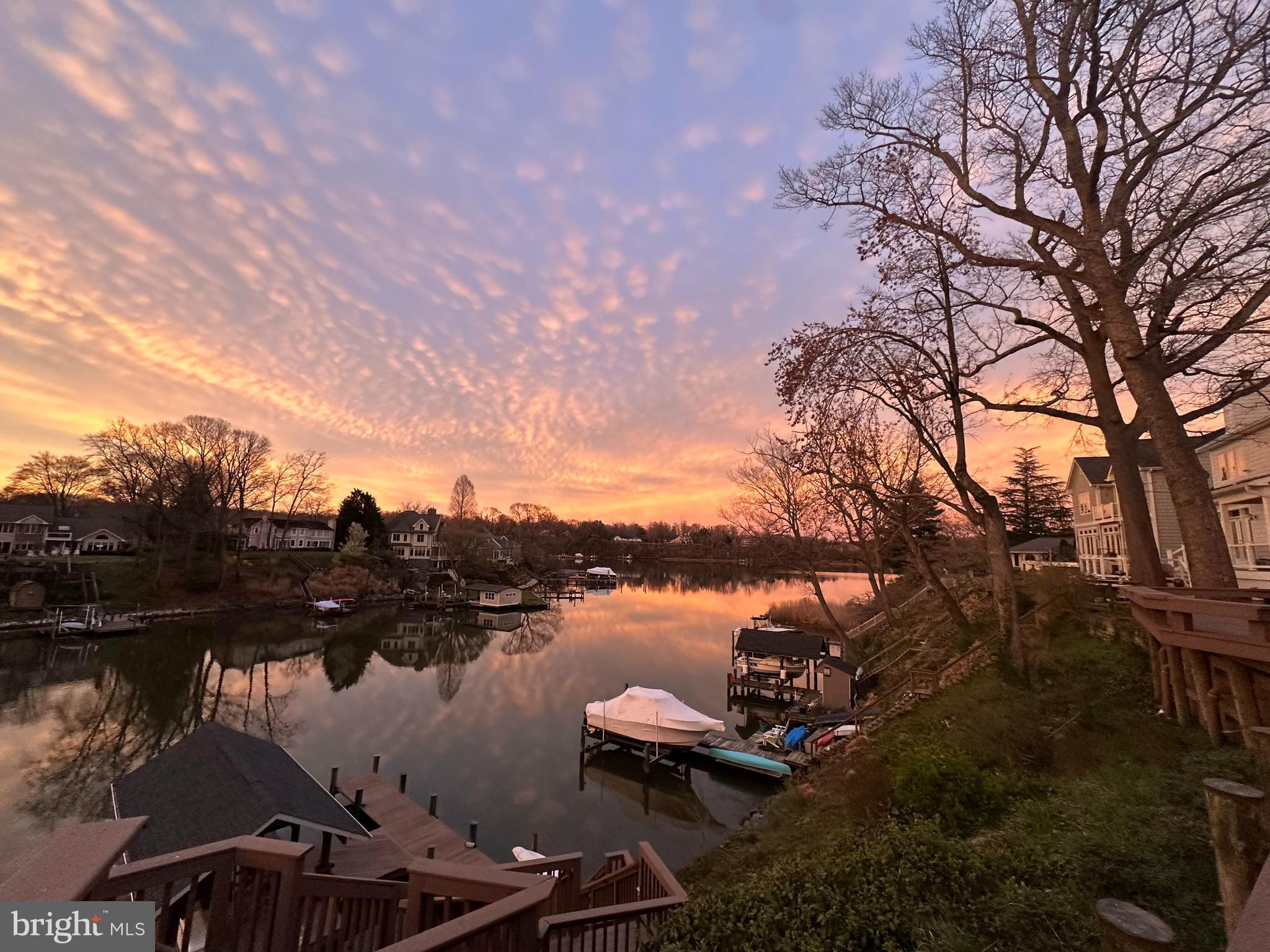 315 Cove Road Riva, MD 21140 - Photo 17 of 38 Sunset lighting towards the South River