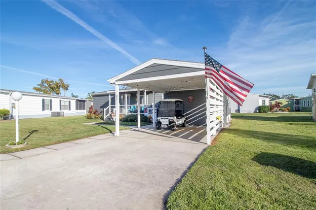 a house view with a backyard space