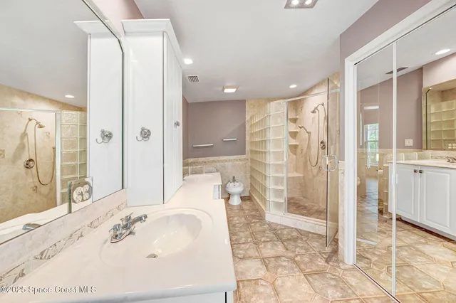 a view of balcony with wooden floor