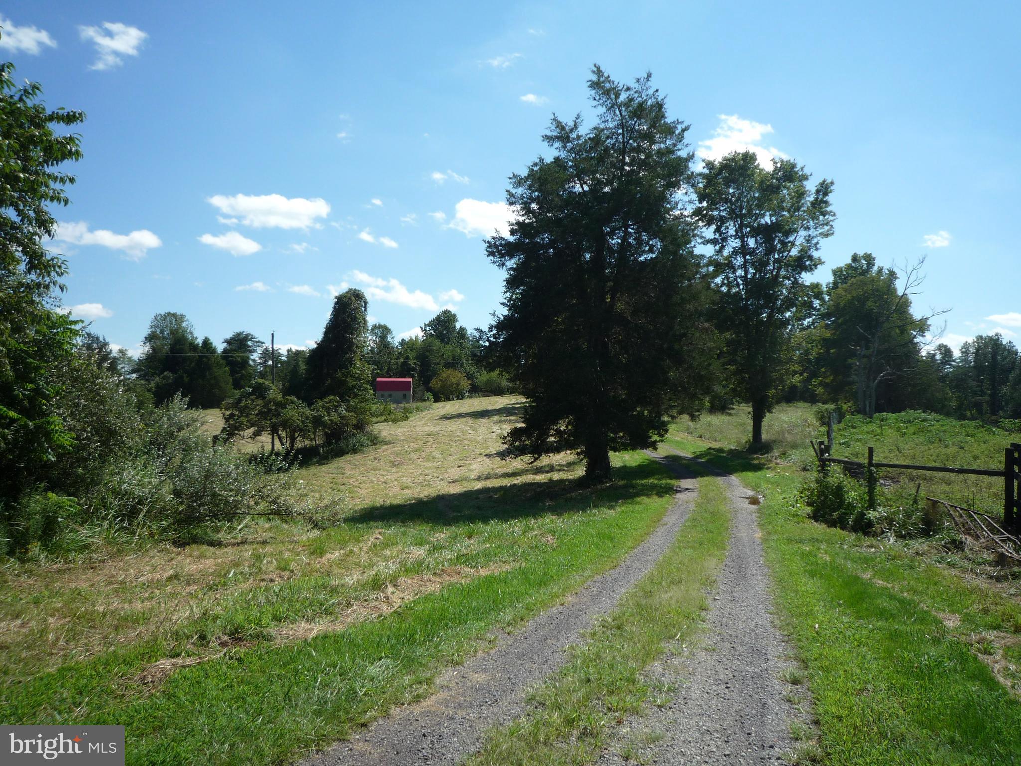 Long driveway to private & secluded home