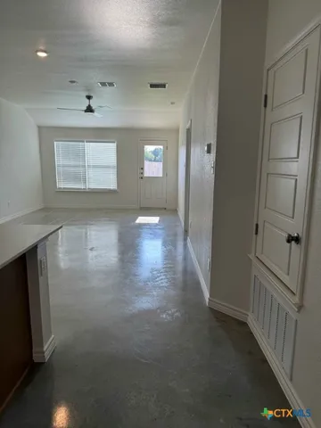 a view of an empty room