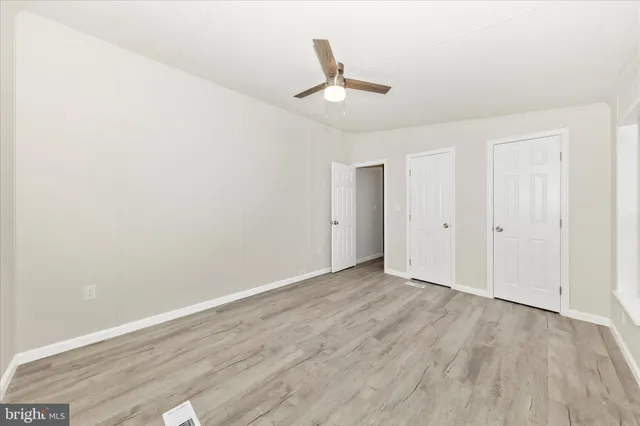 a view of an empty room