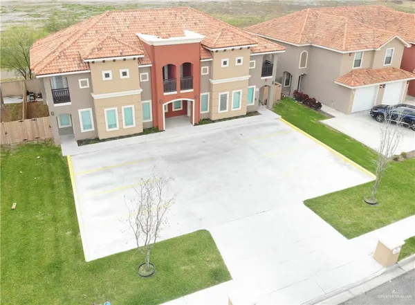 a view of building with yard