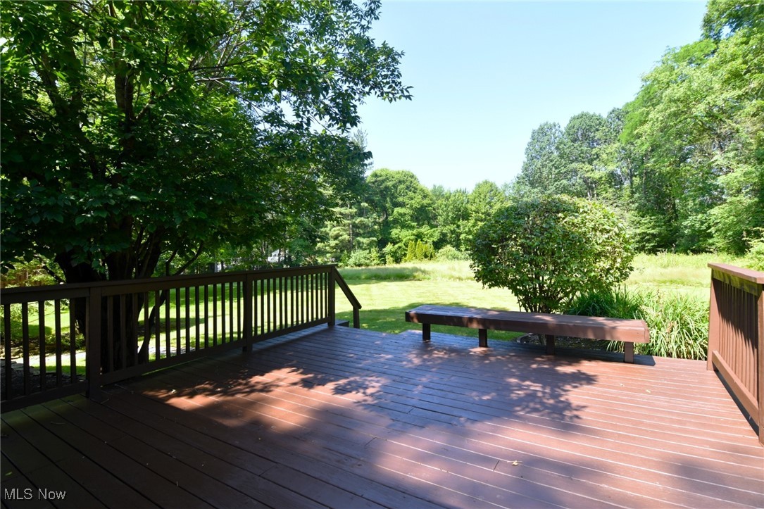 5876 Som Center Road Solon, OH 44139 - Photo 26 of 30 Freshly painted wooden deck