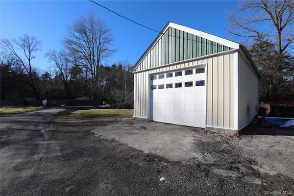 a view of backyard of house
