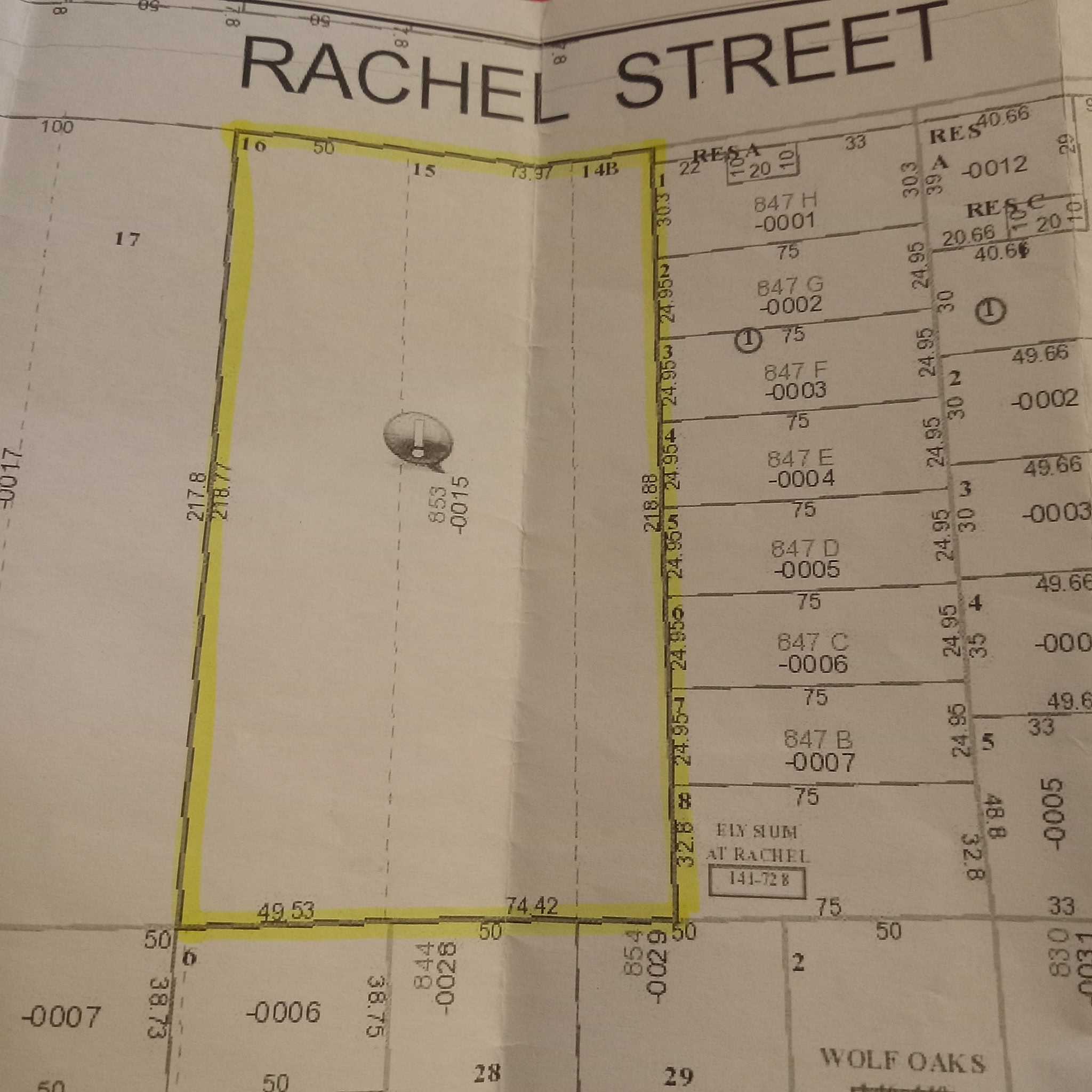 853 Rachel Street Houston, TX 77091 - Photo 6 of 19 853 Rachel is a generous lot per neighboring builders measurement. Utilities onsite.