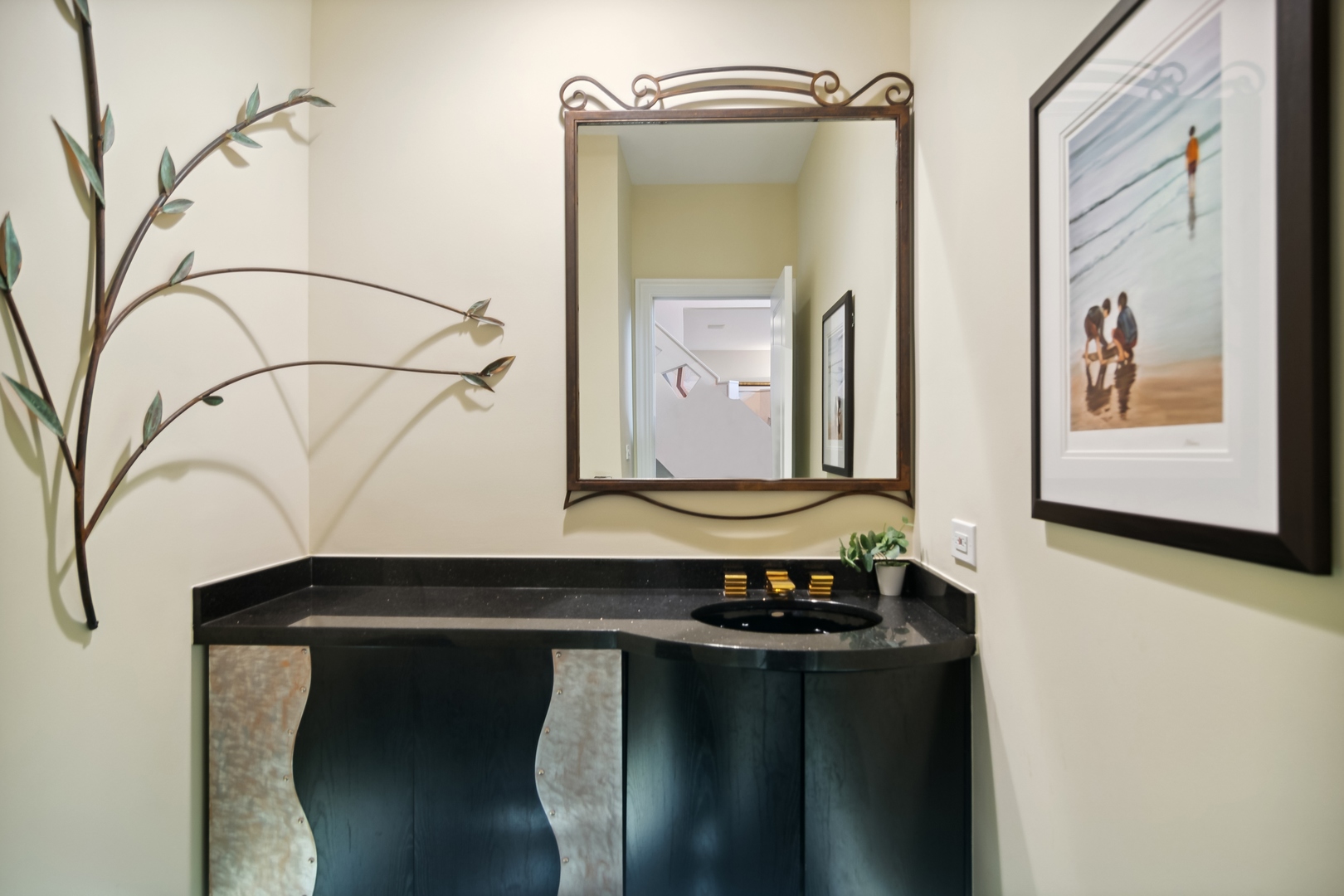 1911 Sheridan Road Buffalo Grove, IL 60089 - Photo 12 of 33 a bathroom with a sink and a mirror