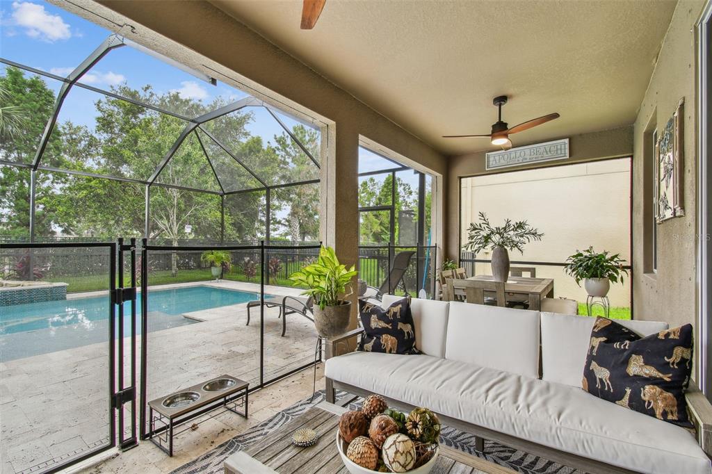 6467 Seasound Drive Apollo Beach, FL 33572 - Photo 49 of 81 a living room with furniture and a floor to ceiling window