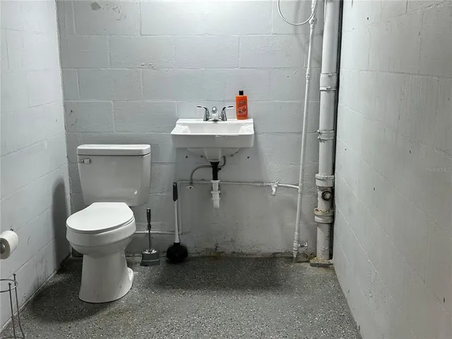 a view of a car garage