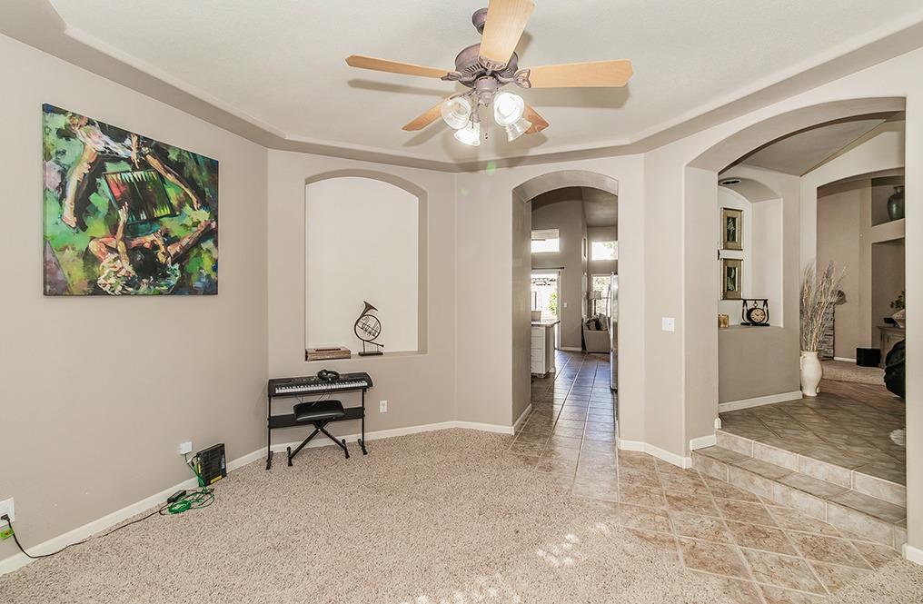2074 East Revere Road Fresno, CA 93720 - Photo 12 of 39 a view of a hallway with workspace