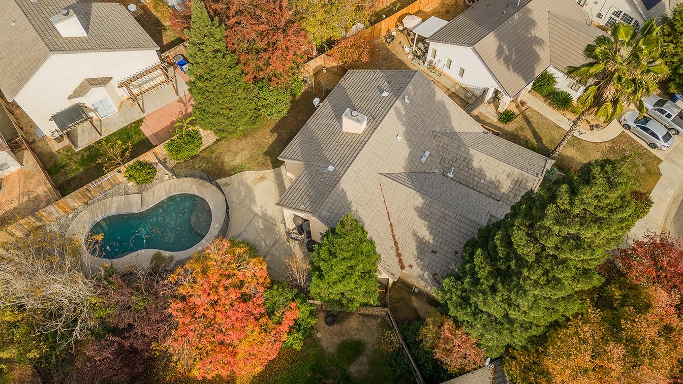 2074 East Revere Road Fresno, CA 93720 - Photo 36 of 39 an aerial view of residential house with outdoor space