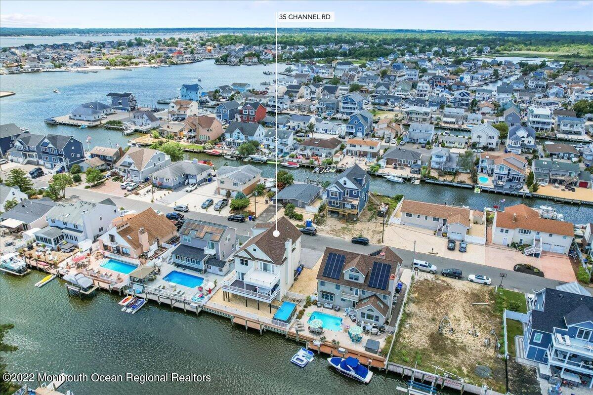 35 Channel Road Toms River, NJ 08753 - Photo 36 of 41 an aerial view of residential houses with outdoor space