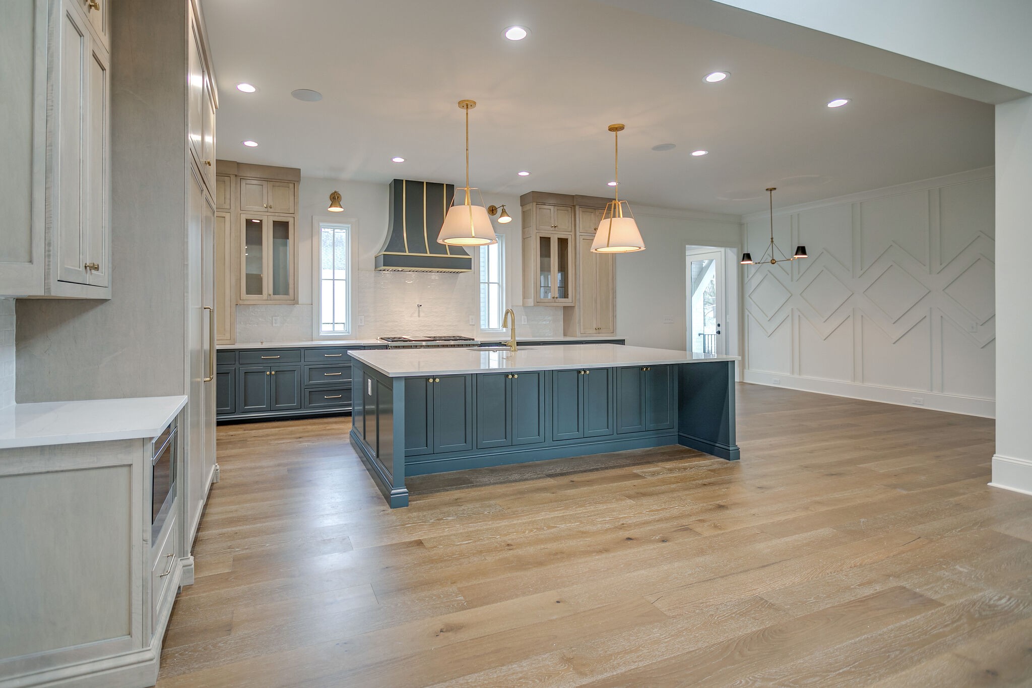 4101 Sneed Road Nashville, TN 37215 - Photo 18 of 63 a view of kitchen with cabinets and wooden floor
