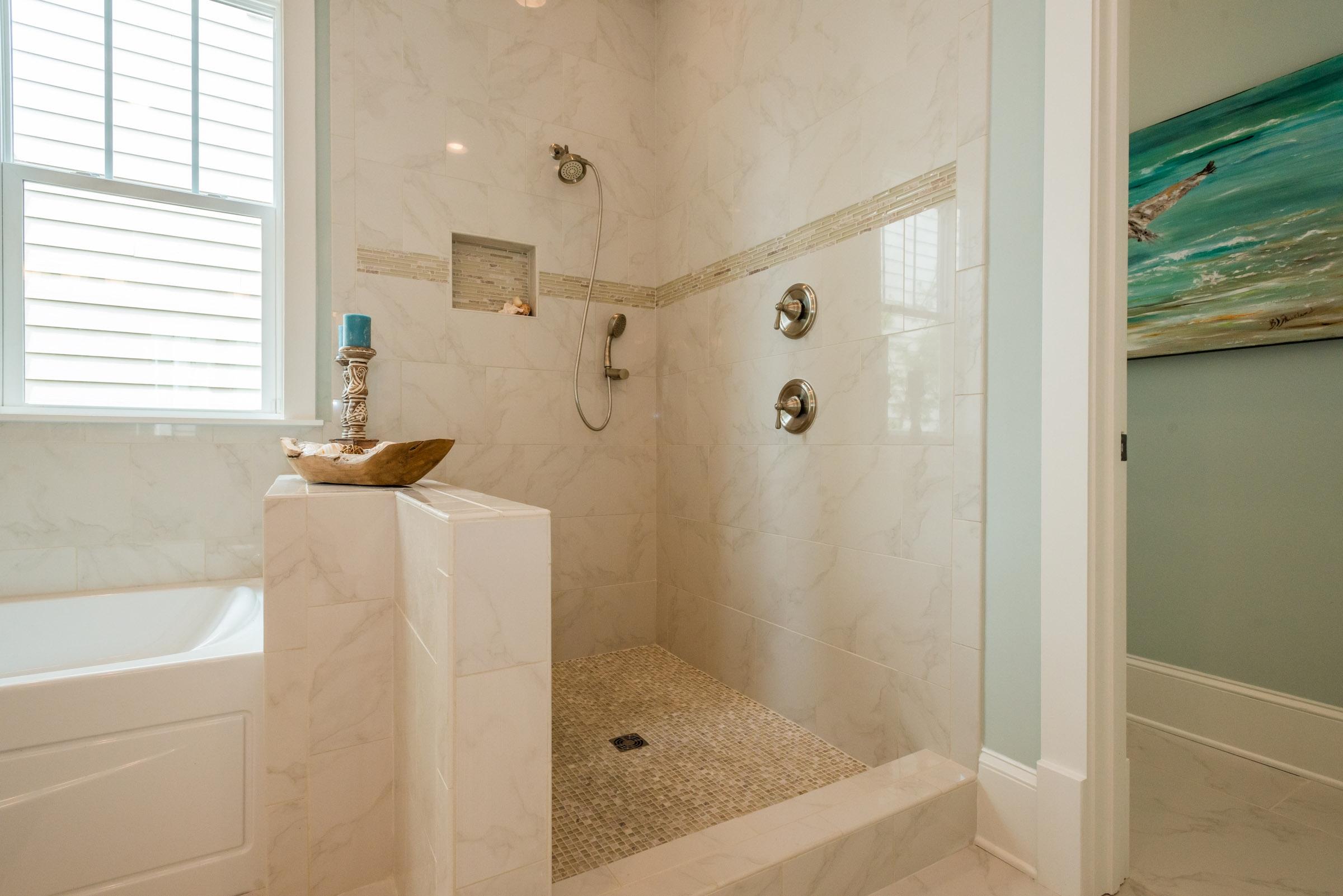 35 Prominence Inlet Beach, Unit 35 Inlet Beach, FL 32461 - Photo 27 of 43 a bathroom with a bathtub and a shower