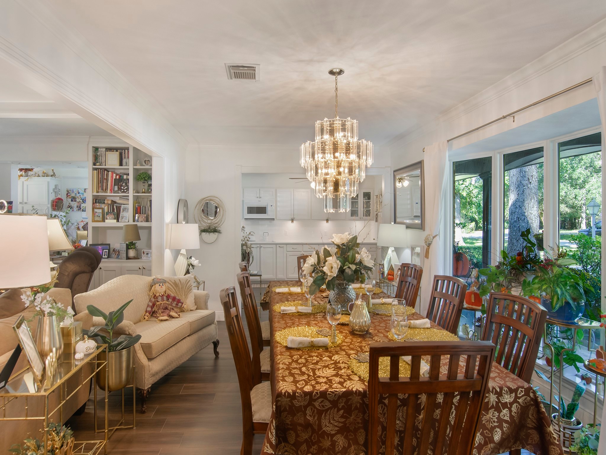 532 Raleigh Drive Conroe, TX 77302 - Photo 40 of 40 a view of a dining room with furniture window and wooden floor