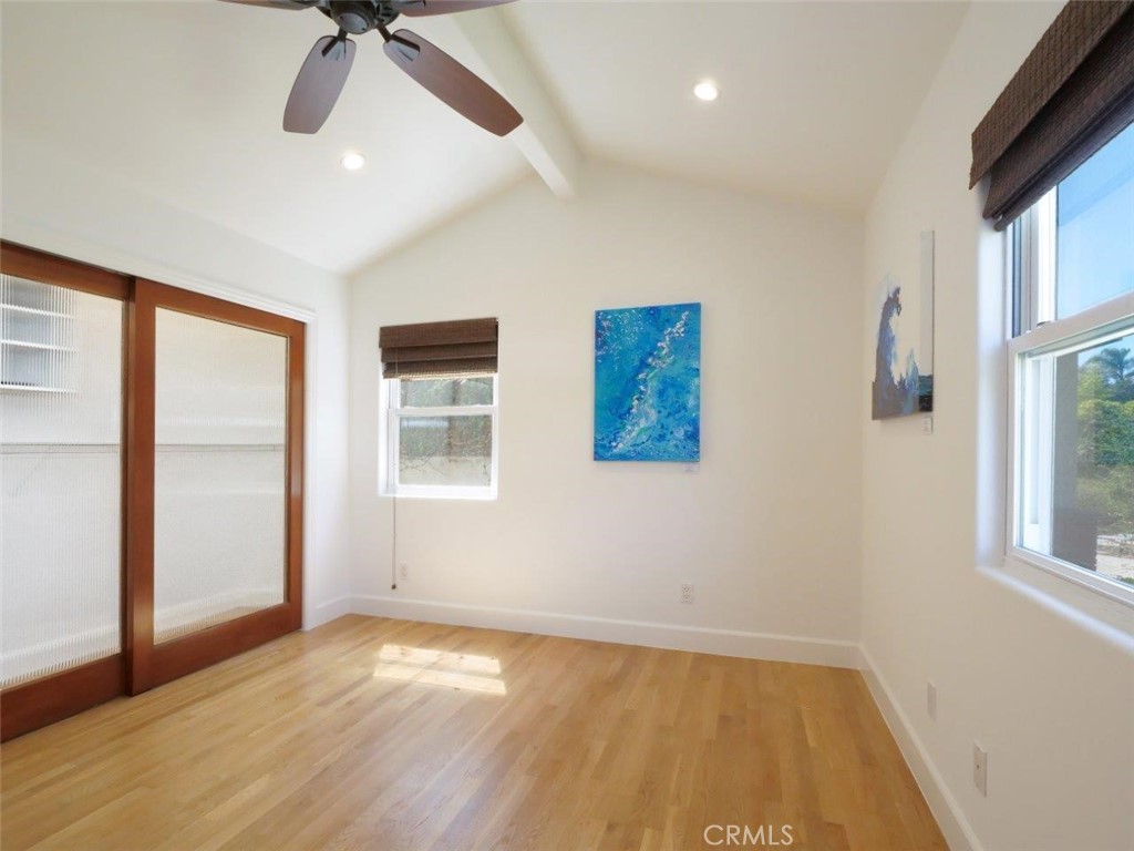 2804 Vail Avenue Redondo Beach, CA 90278 - Photo 13 of 29 a view of empty room with wooden floor and fan