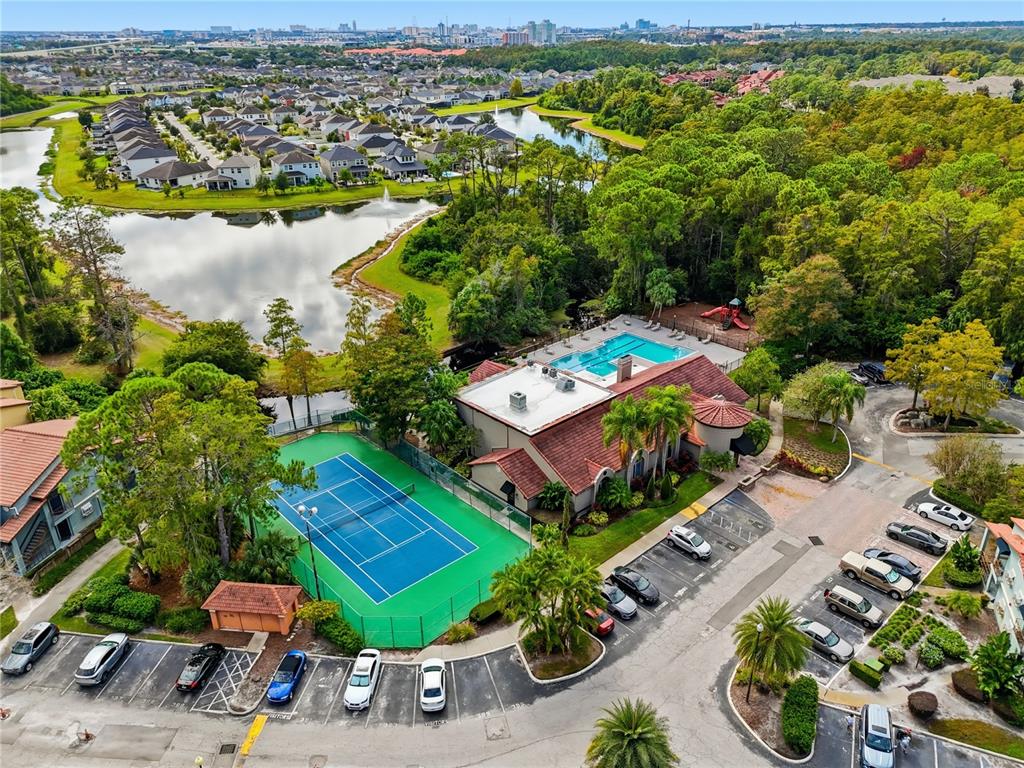 5108 Conroy Road, Unit 1724 Orlando, FL 32811 - Photo 31 of 40 an aerial view of a house with a lake view