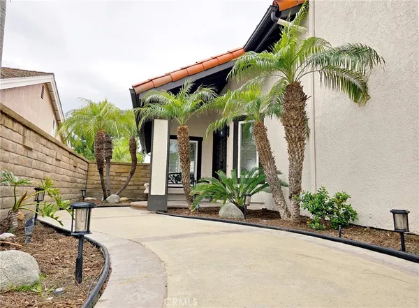 a view of a house with a patio