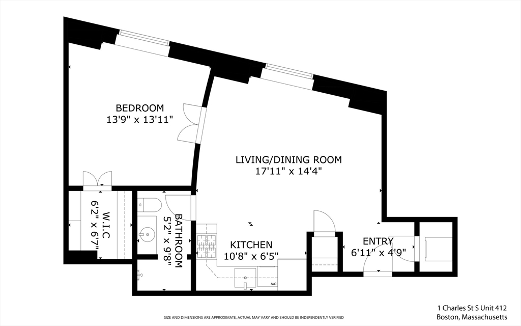 1 Charles Street South, Unit 214 Boston, MA 02116 - Photo 12 of 16