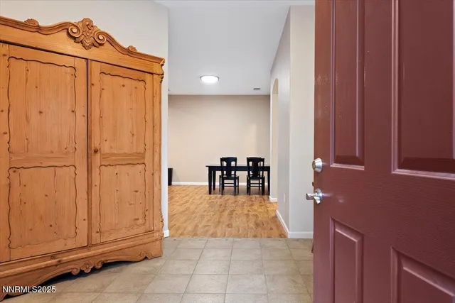 a view of a closet area