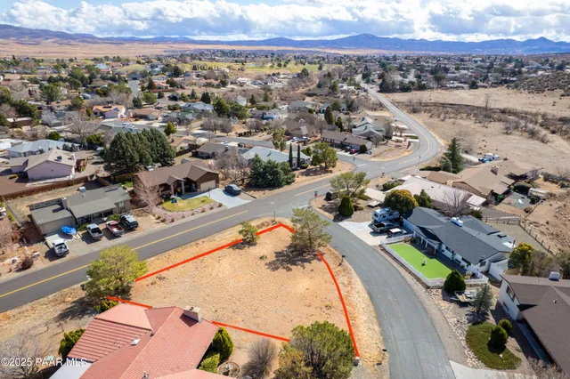 an aerial view of a city