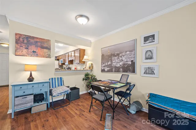 a workspace with furniture and window