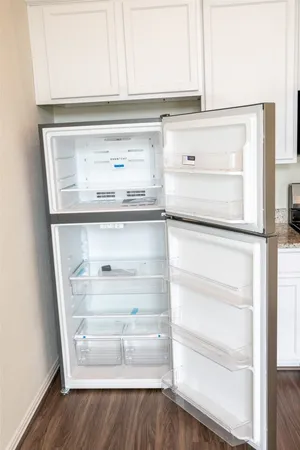 a close view of washer and dryer