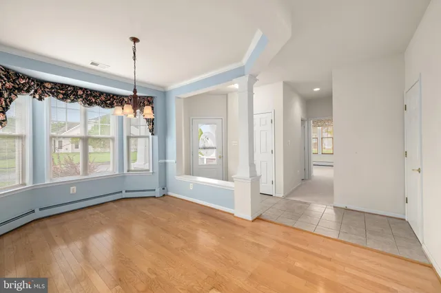wooden floor in a room