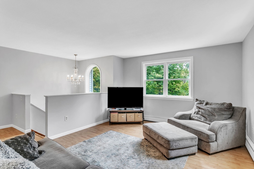 52 Warren Wright Road Belchertown, MA 01007 - Photo 8 of 41 a living room with furniture and a flat screen tv