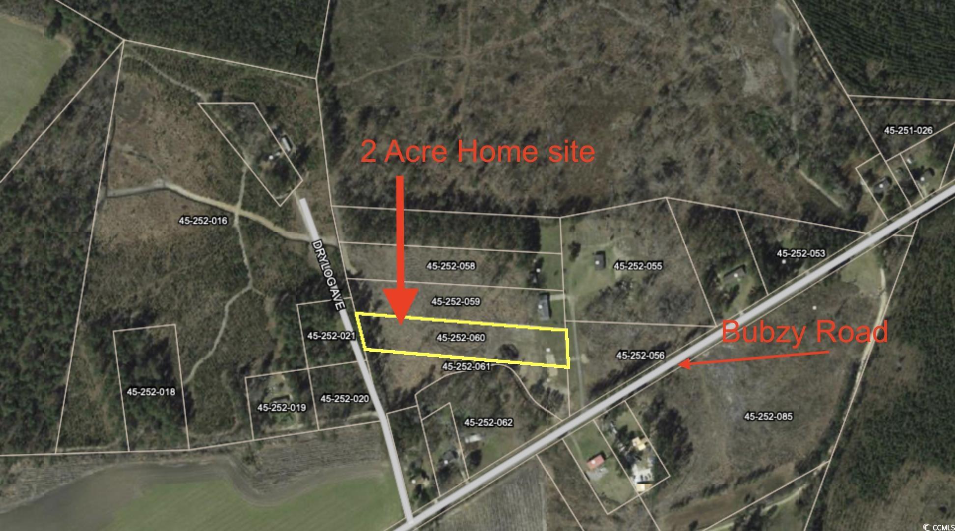 764 Bubzy Road Kingstree, SC 29556 - Photo 3 of 3 Map of property location featuring property boundaries highlighted