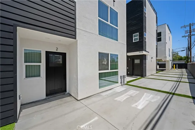 a view of a house with a patio