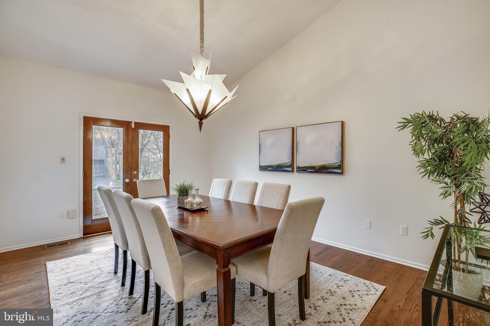 7903 Springer Road Bethesda, MD 20817 - Photo 11 of 83 Dining room w/vaulted ceiling, dbl doors to front