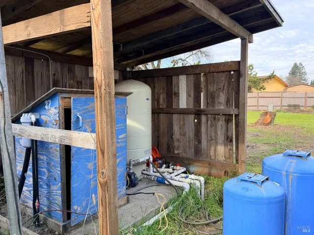 a view of porch with seating space