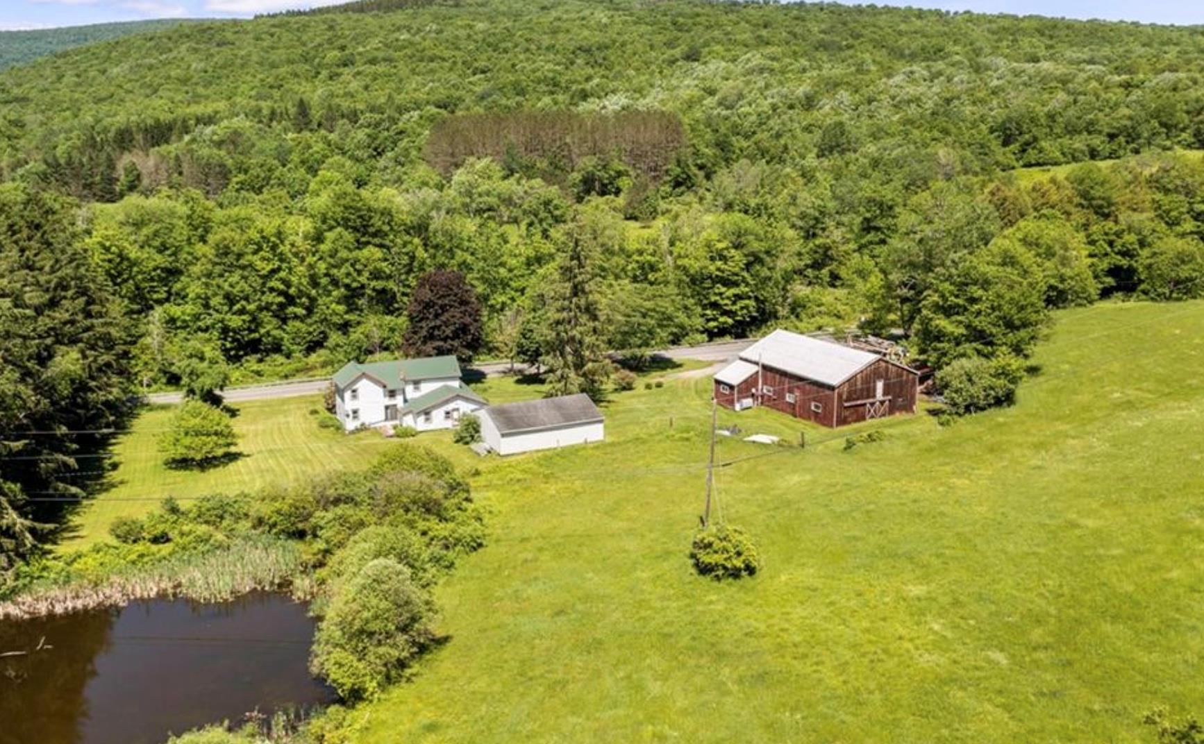 2018 Beaverkill Road Livingston Manor, NY 12758 - Photo 7 of 30 an aerial view of a residential houses with yard