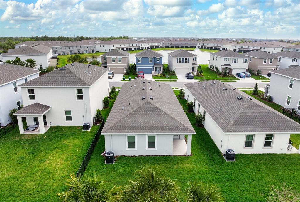 3218 Bitterroot Lane Bradenton, FL 34211 - Photo 34 of 48 an aerial view of a house with swimming pool and a yard