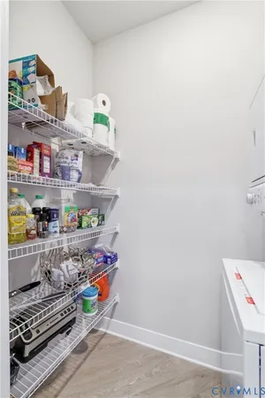 a room with storage and utility