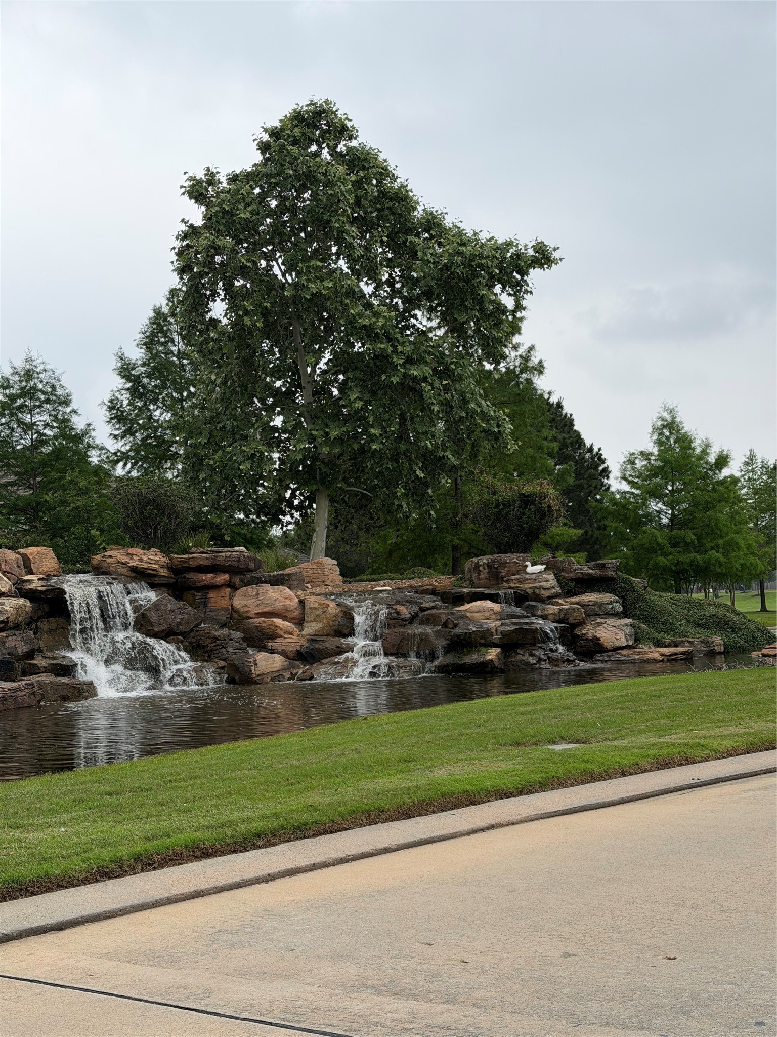 7046 Sliding Rock Circle Spring, TX 77379 - Photo 41 of 41 Experience tranquility with a stunning waterfall welcoming you at the neighborhood's entrance.