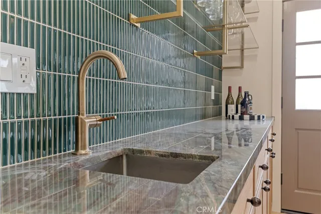 a view of a balcony from a window