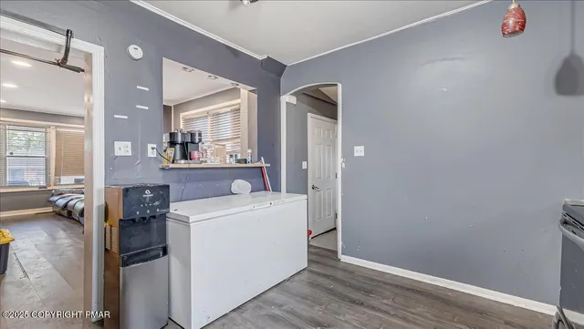 a room with a washer and dryer